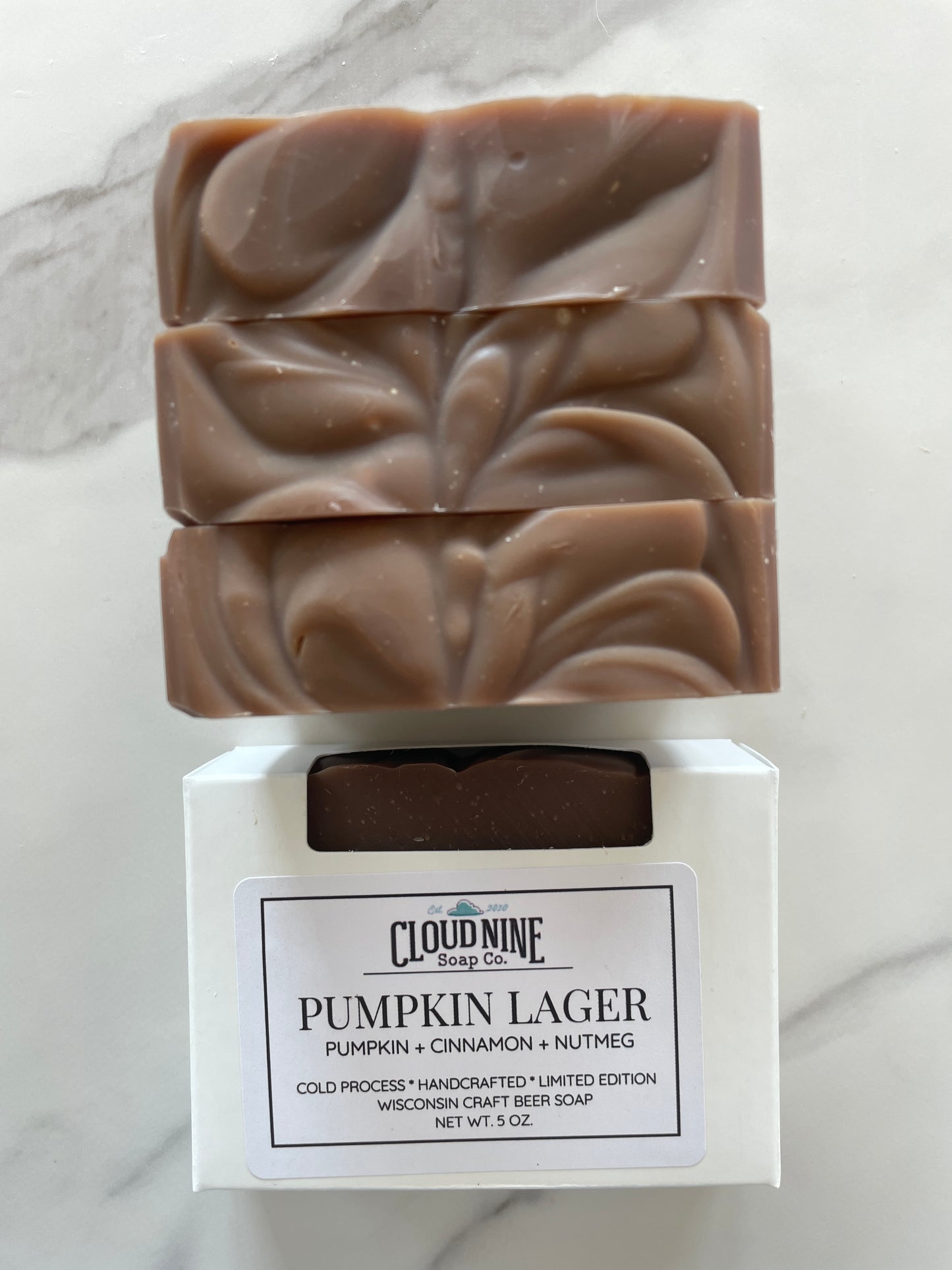 NEW! Limited Edition Pumpkin Lager Beer Soap: Pumpkin, Cinnamon, Nutmeg