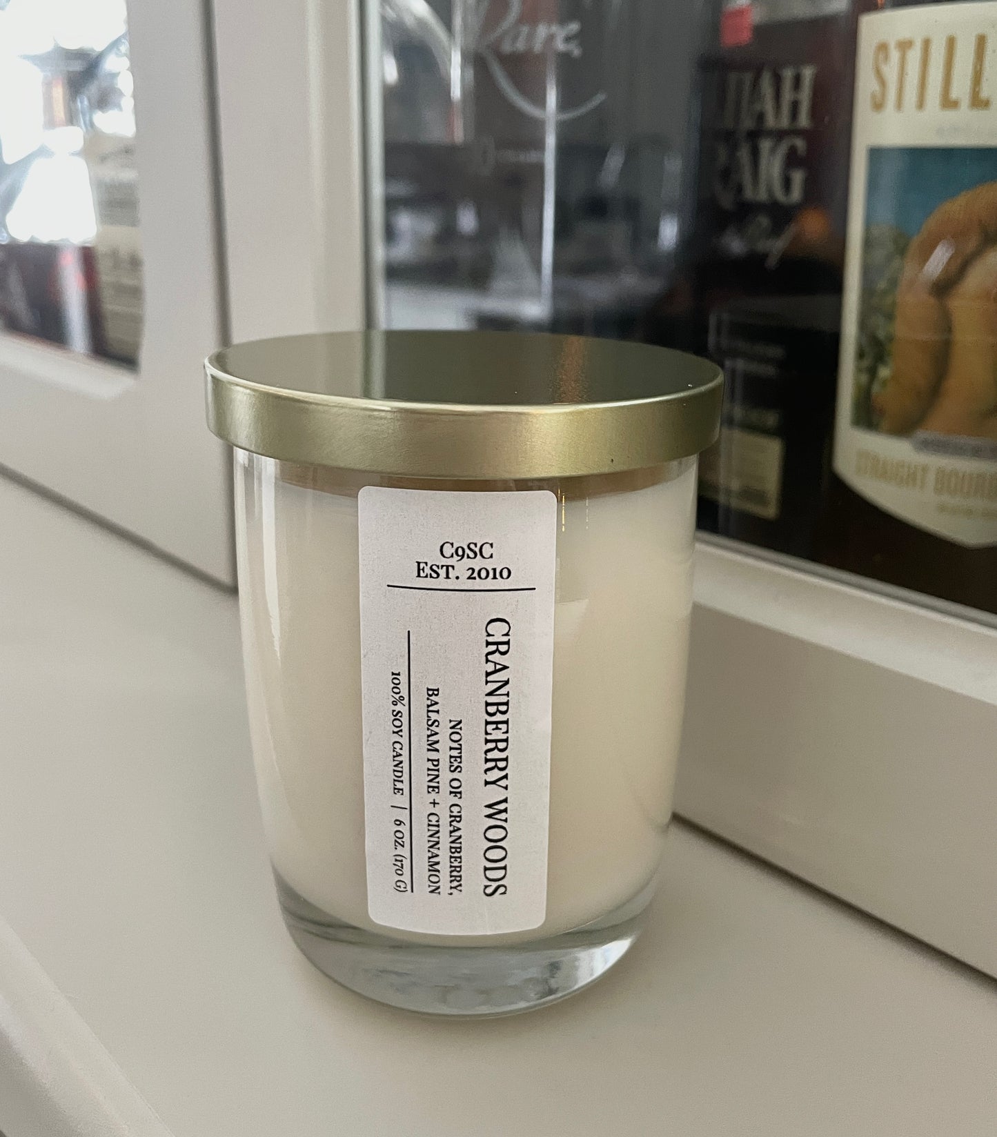 NEW! Lilacs In Bloom Rocks Glass Soy Candle: Lilacs, Green Leaves