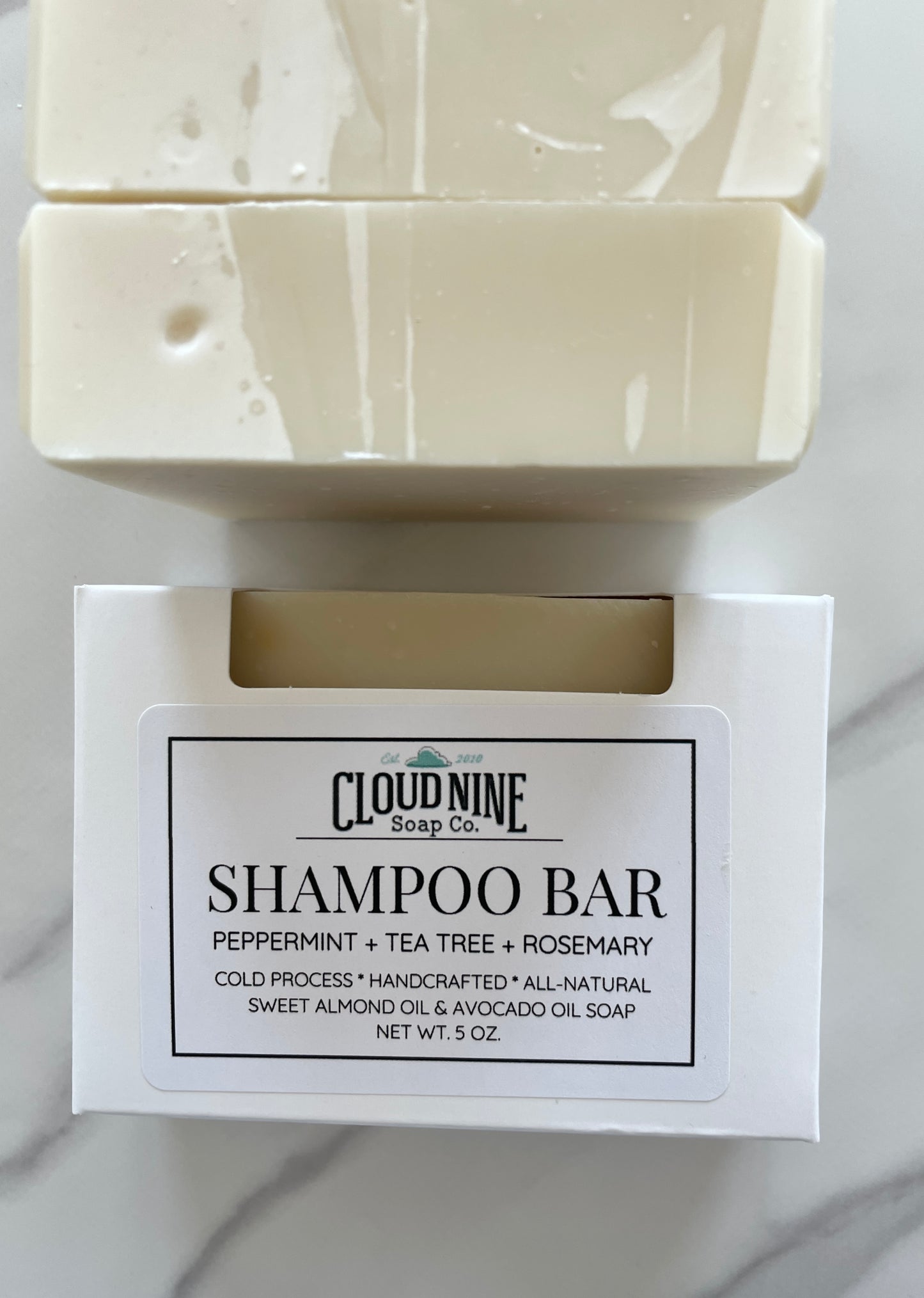 Shampoo Bar: Peppermint, Rosemary + Tea Tree