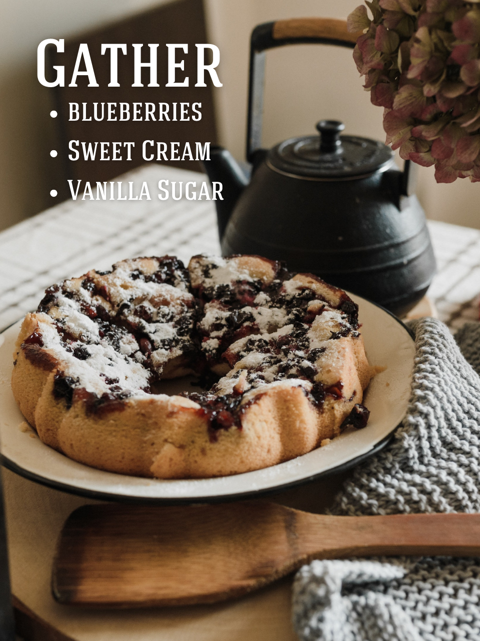 Gather Soy Candle: Blueberries, Sweet Cream, Vanilla Sugar