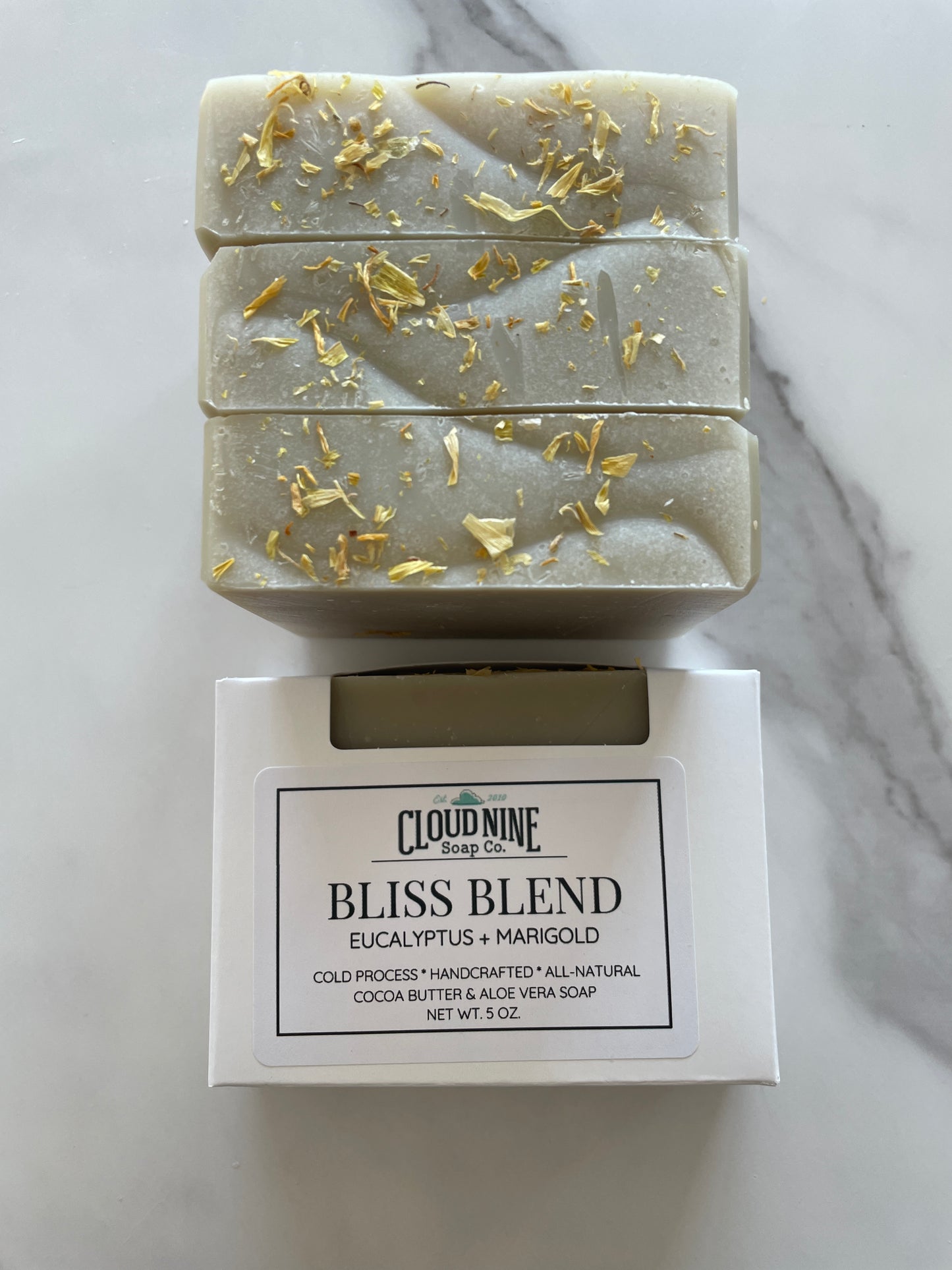 Bliss Blend Soap: Eucalyptus + Marigold