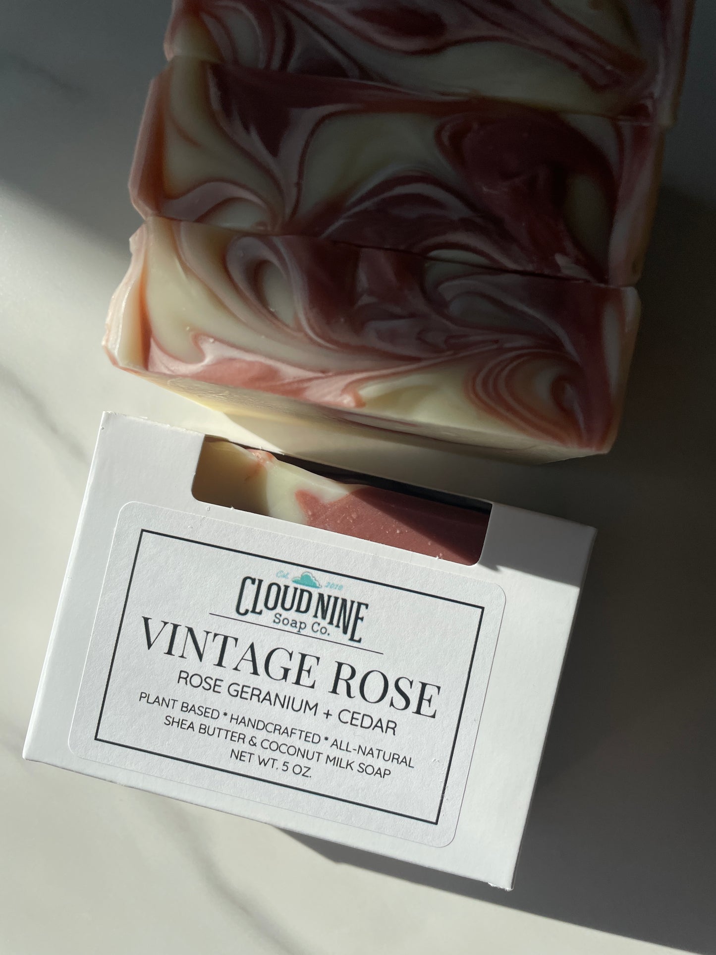 Vintage Rose Soap: Geranium, Lavender + Cedar