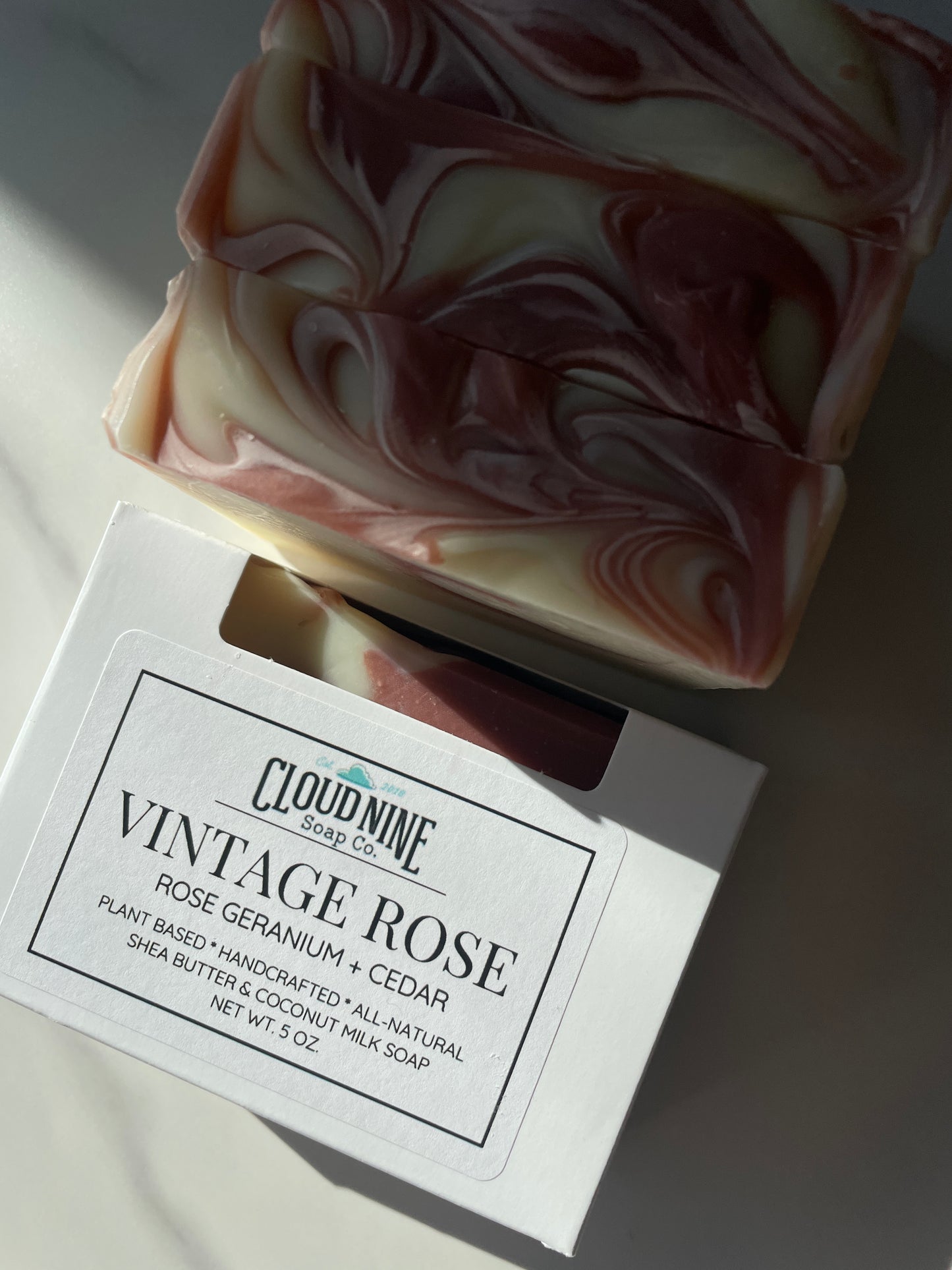 Vintage Rose Soap: Geranium, Lavender + Cedar