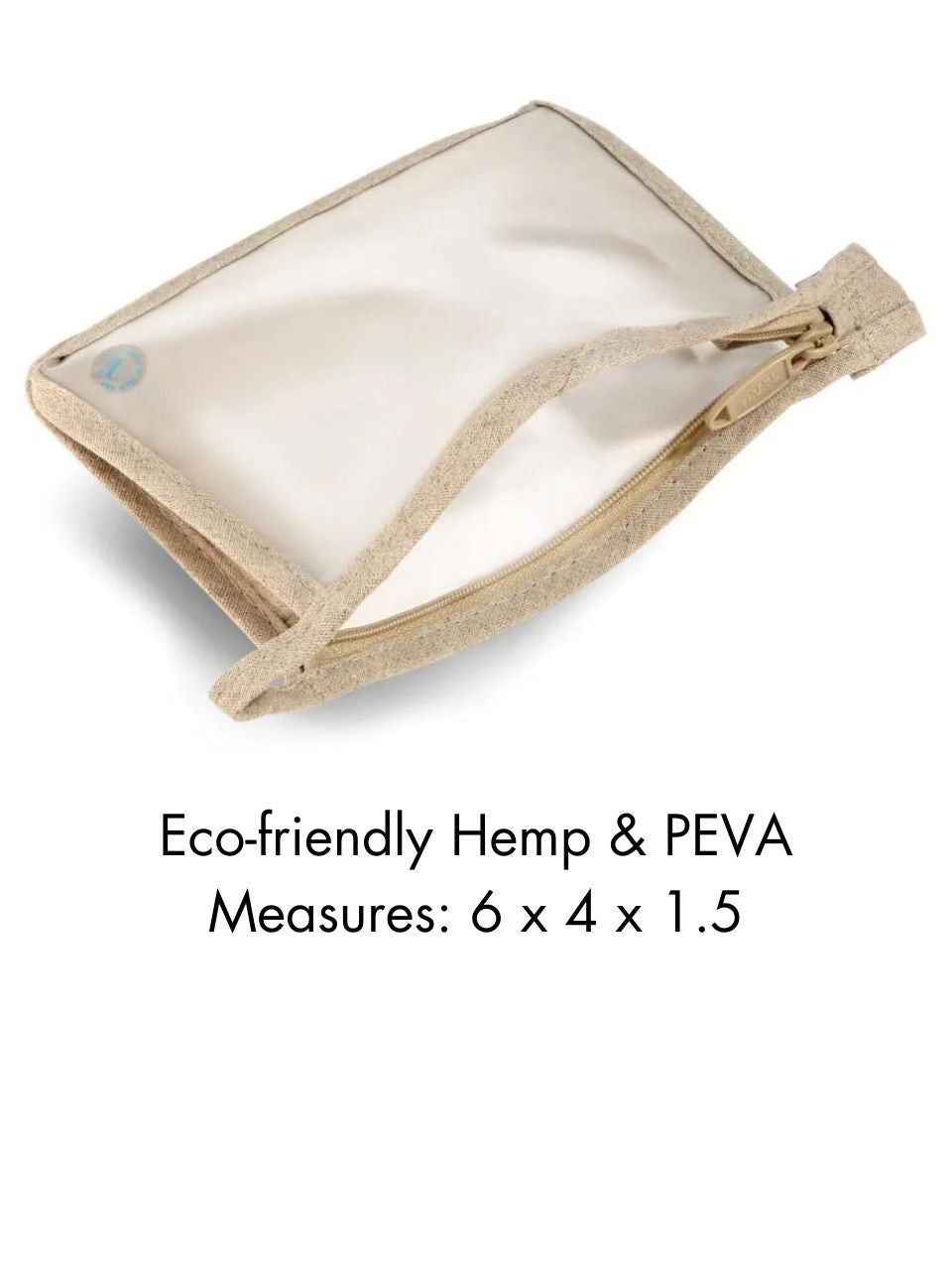 Eco-friendly Zippered Cosmetic Bag - Main Image
