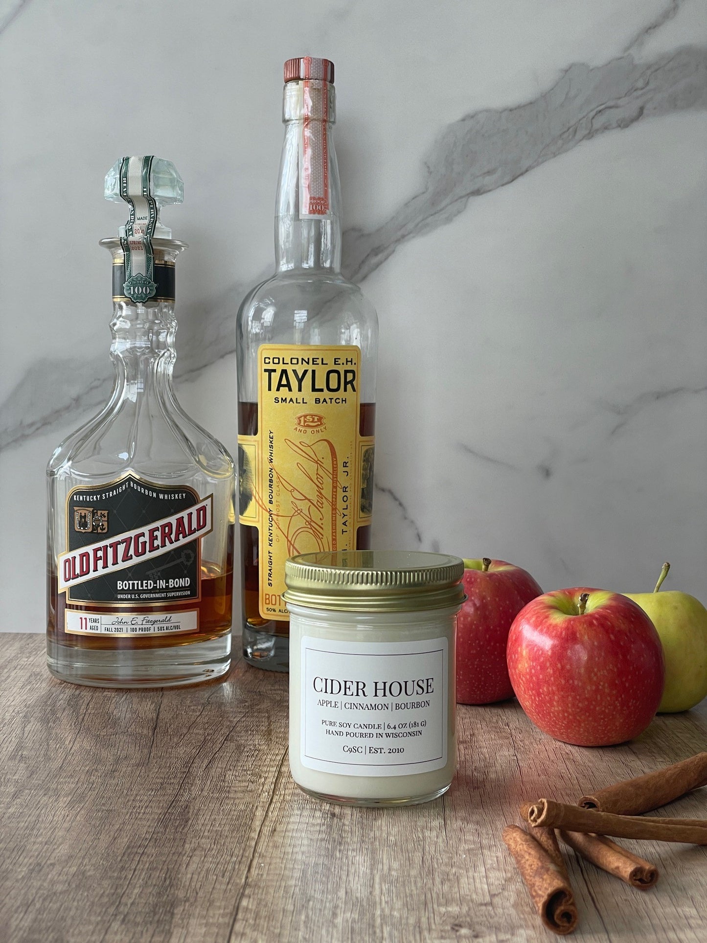 Cider House Soy Candle: Apple Cider, Cinnamon, Bourbon