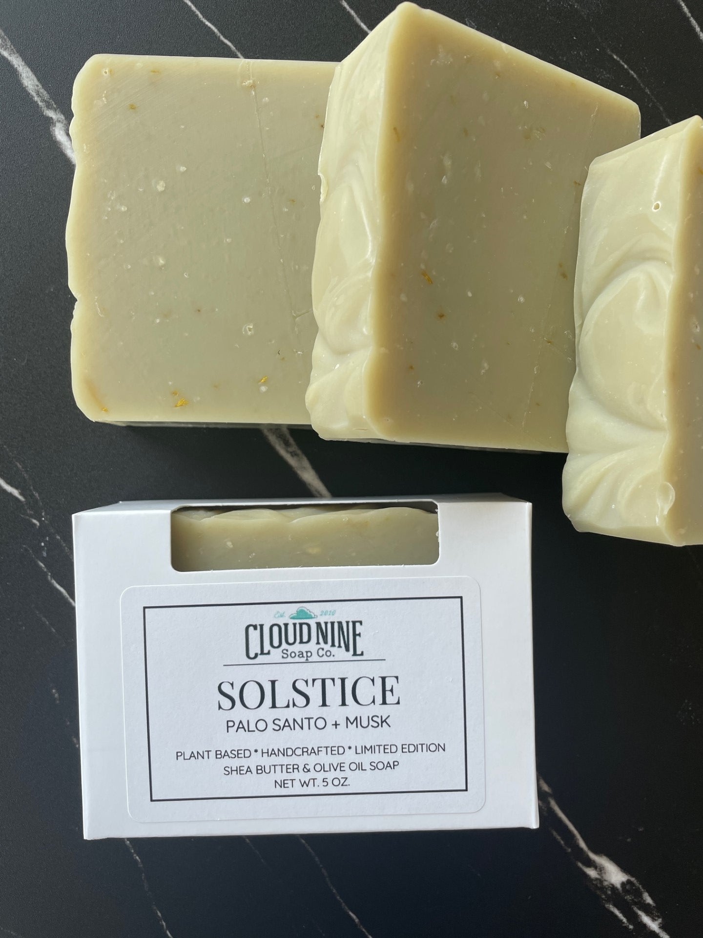 NEW! Solstice Soap: Palo Santo, Musk