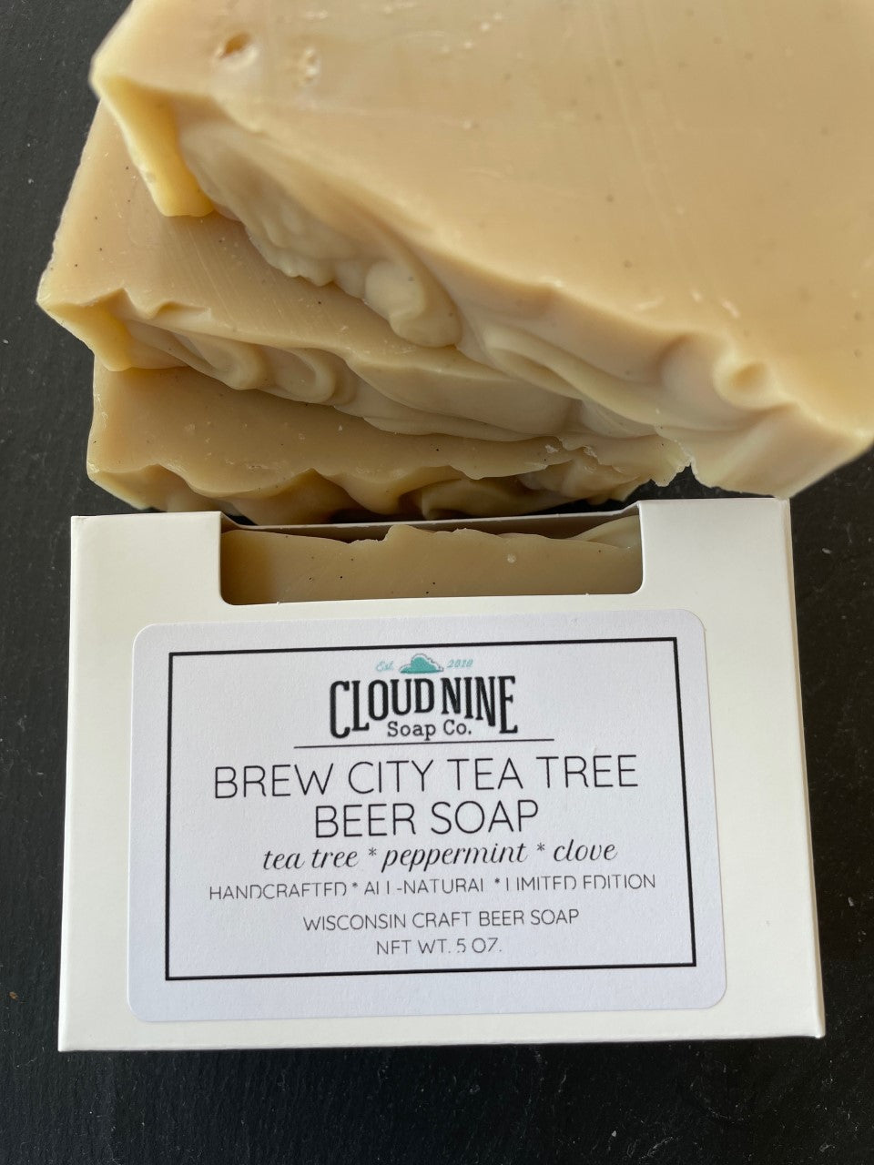 Brew City Tea Tree Beer Soap: Tea Tree, Peppermint, Clove