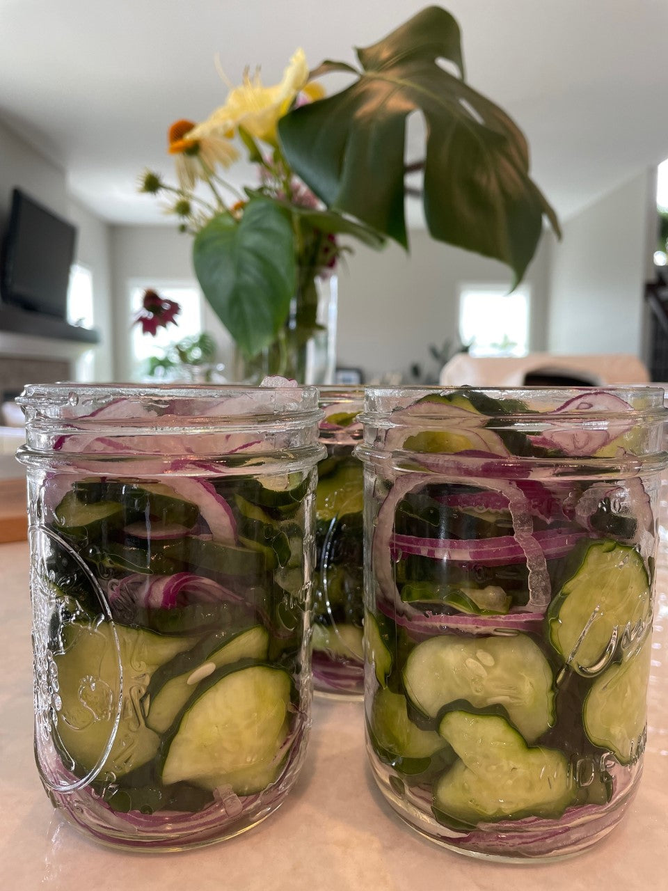 Lisa's Home Grown Bread and Butter Pickles (Refrigerator Method)