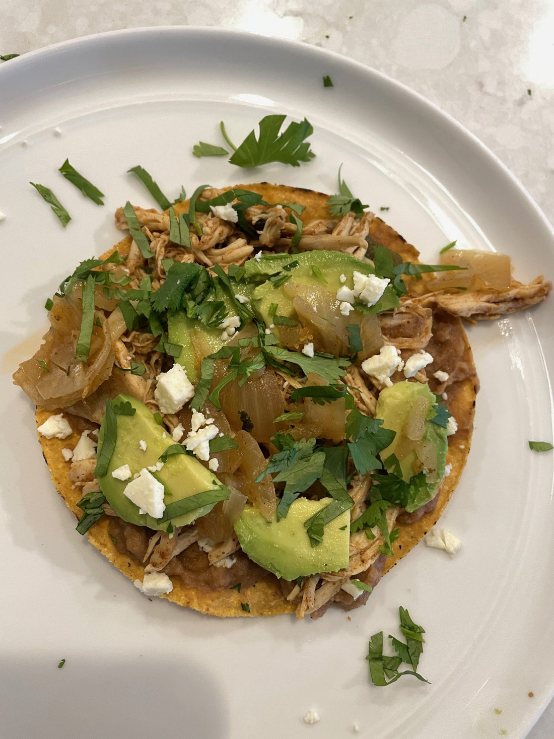 chicken tostada