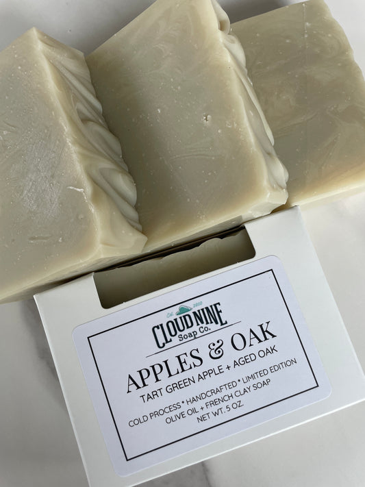 Limited Edition Apples & Oak Soap: Green Apple & Aged Oak