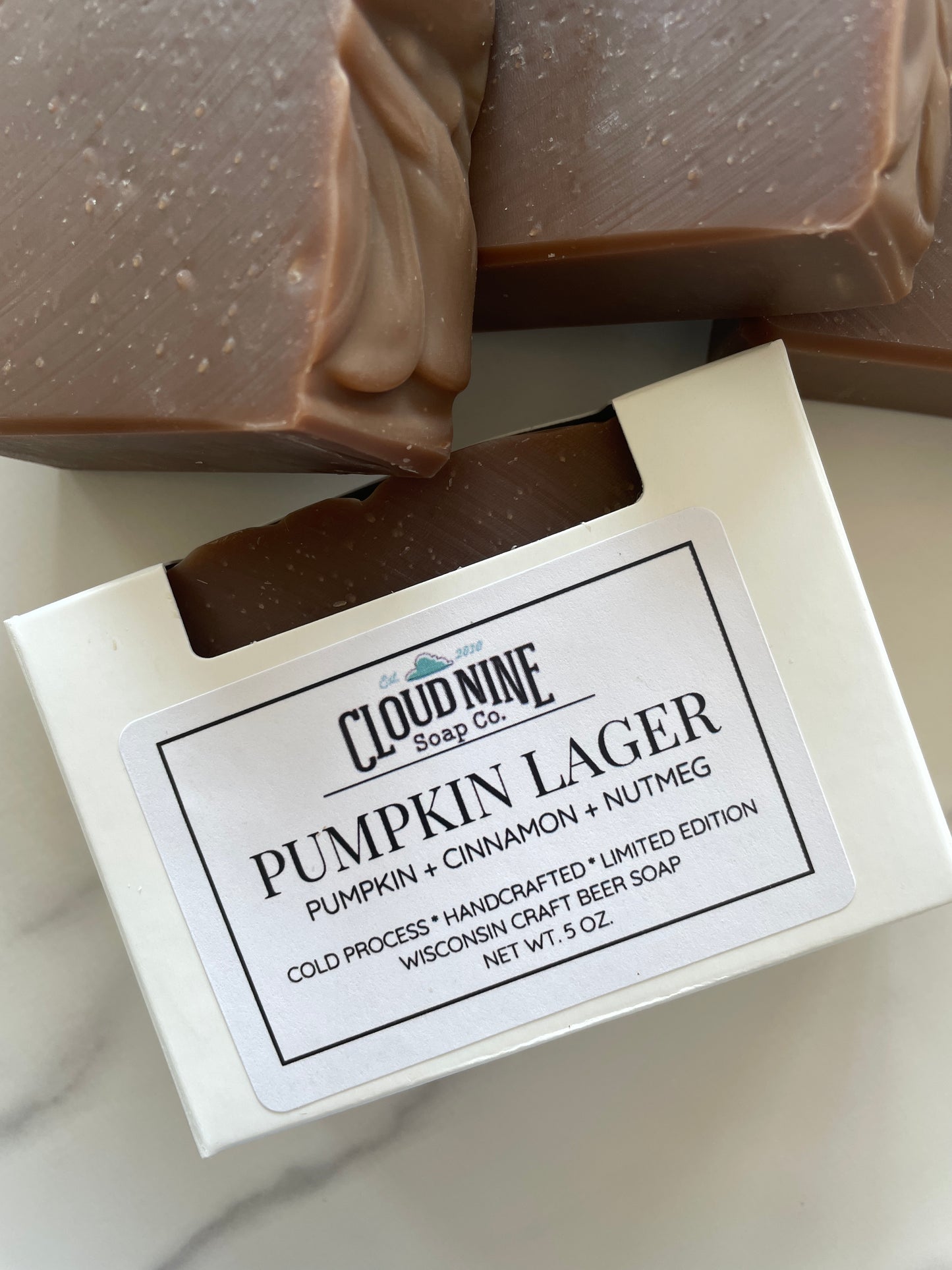 NEW! Limited Edition Pumpkin Lager Beer Soap: Pumpkin, Cinnamon, Nutmeg