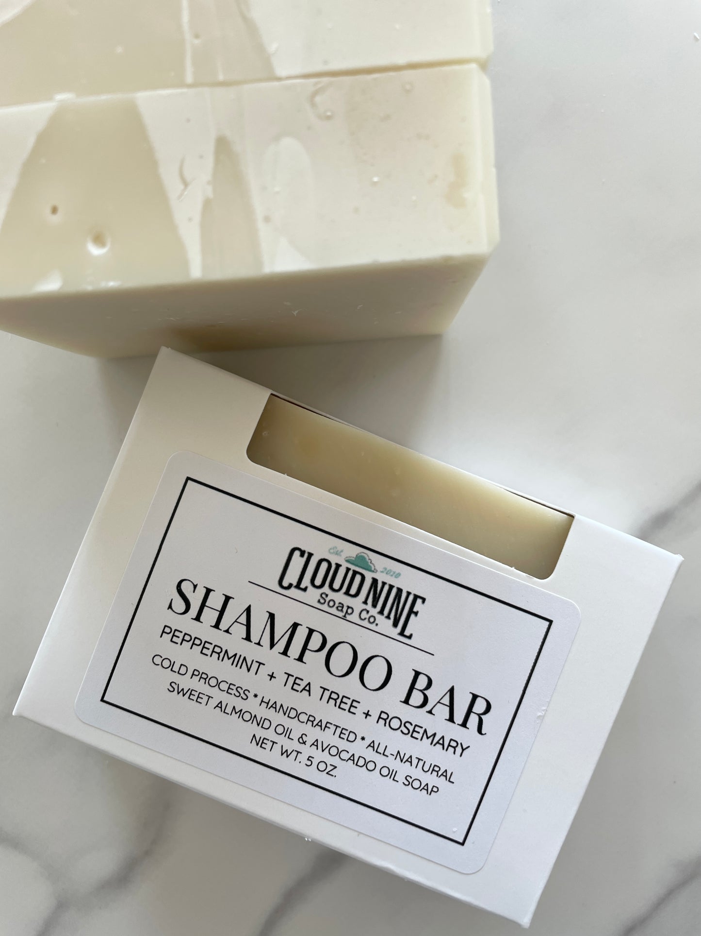 Shampoo Bar: Peppermint, Rosemary + Tea Tree