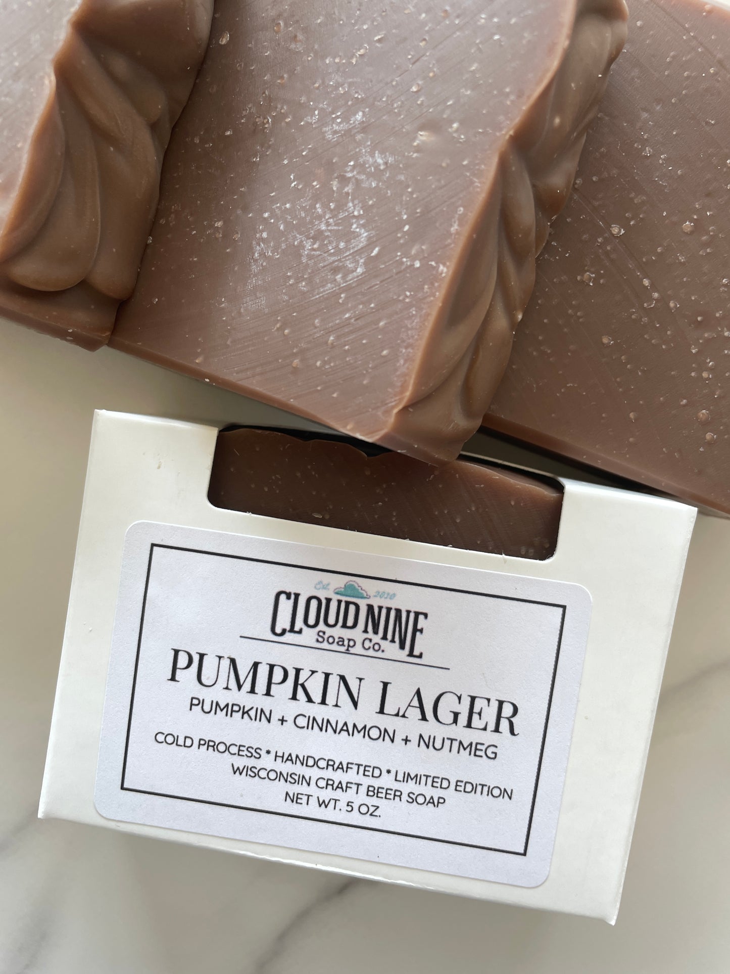 NEW! Limited Edition Pumpkin Lager Beer Soap: Pumpkin, Cinnamon, Nutmeg
