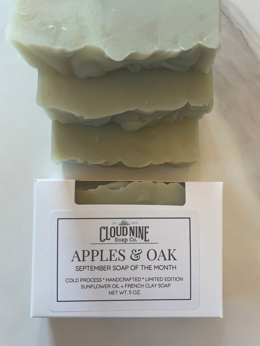Apples & Oak Soap: Tart Green Apple & Aged Oak (Available 9-5-2025)