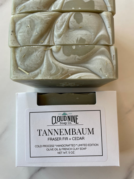 NEW! Limited Edition Tannembaum Soap: Fraser Fir, Eucalyptus, Rosemary