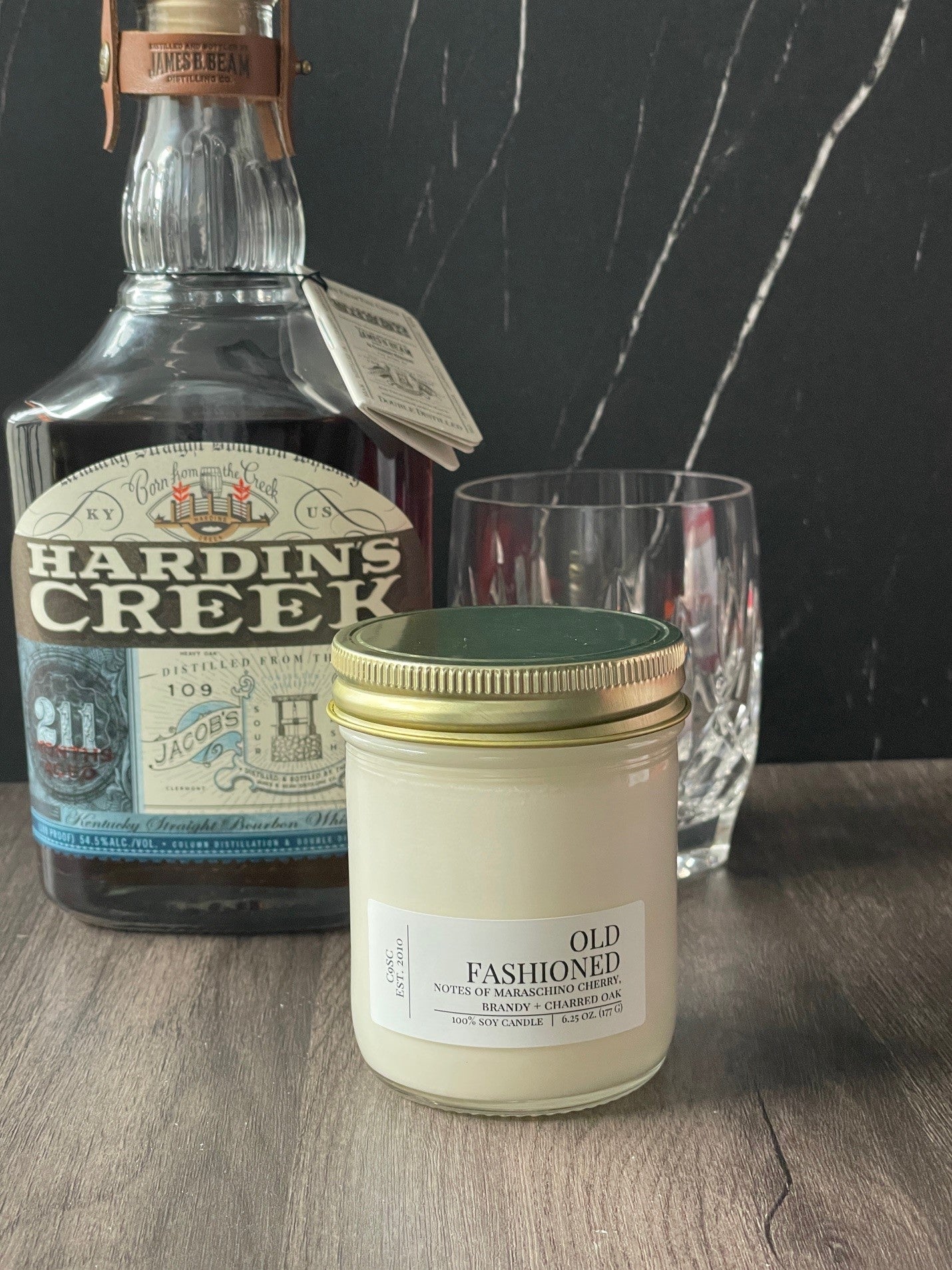bourbon scented candle