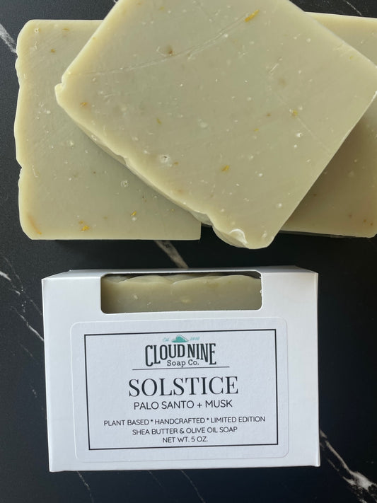 NEW! Solstice Soap: Palo Santo, Musk