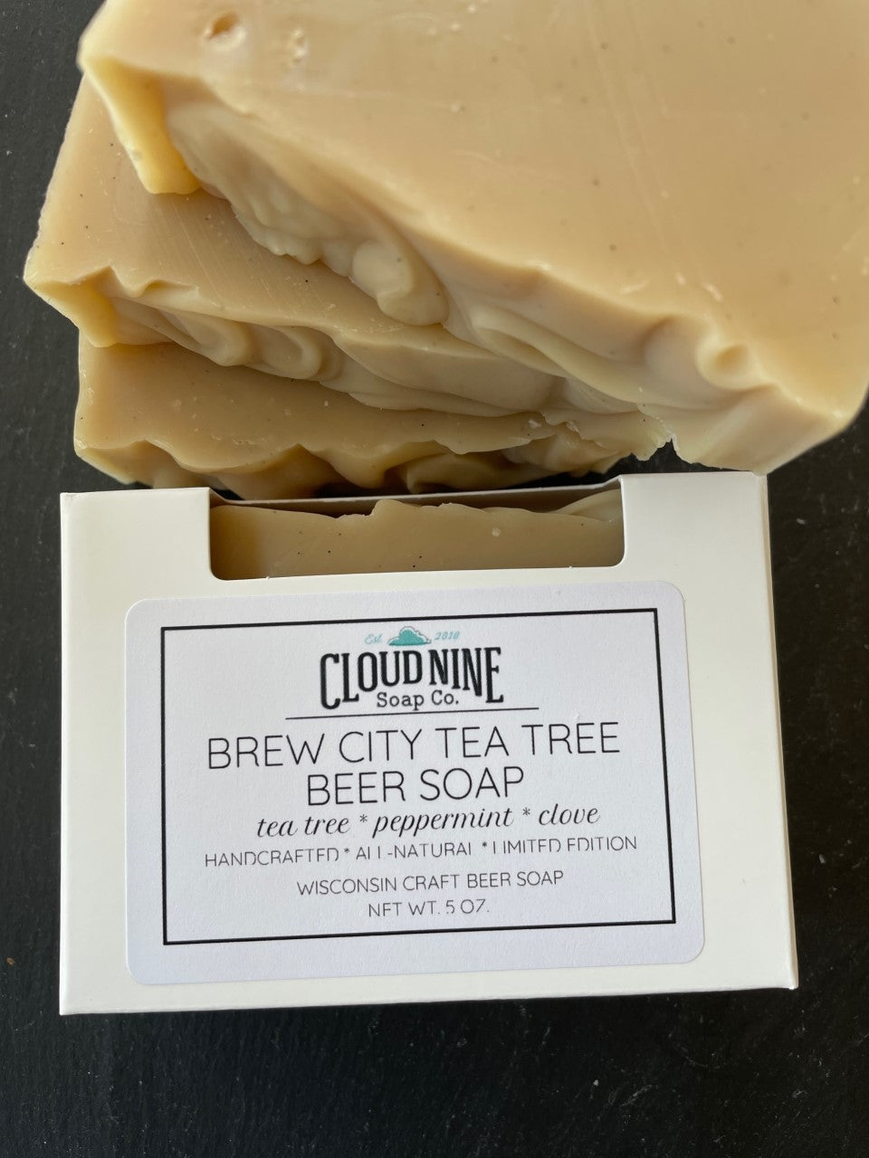 beer and tea tree soap